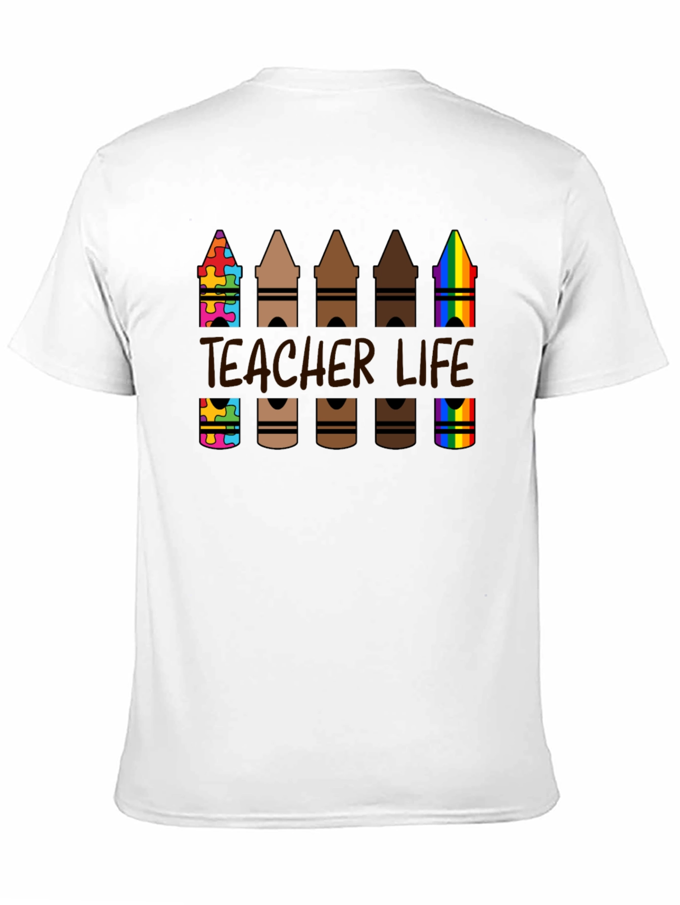 Teacher Life Crayon T-Shirt