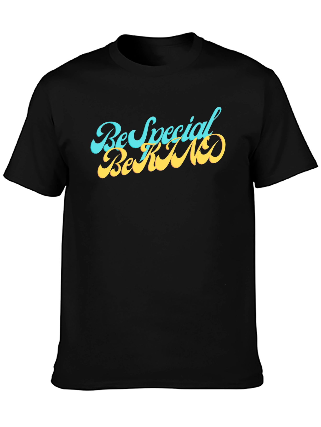Be Special Be Kind Black Graphic Tee