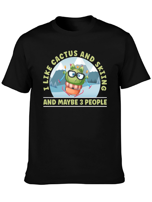 Cactus and Skiing T-Shirt