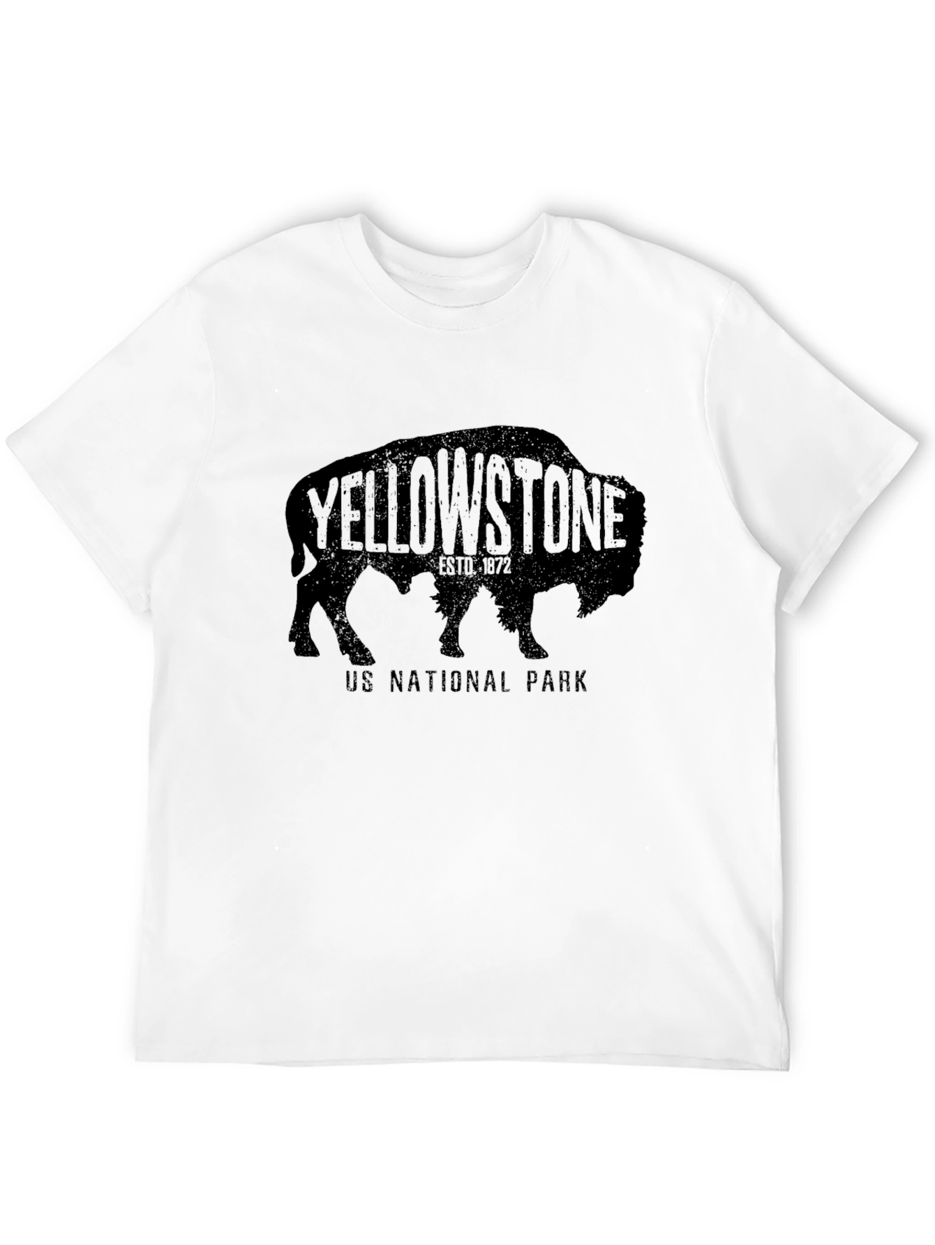 Yellowstone National Park Buffalo Graphic T-Shirt