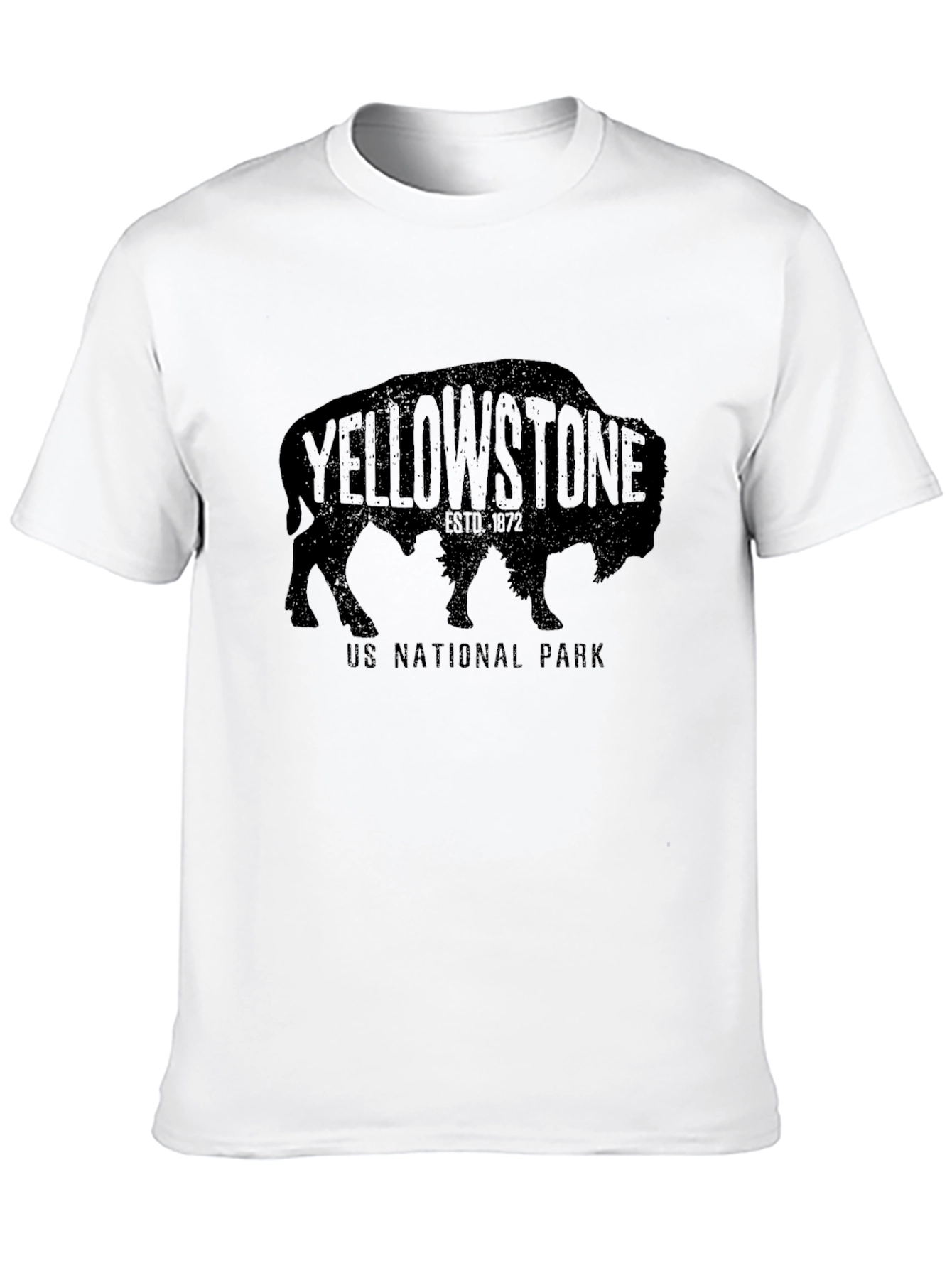 Yellowstone National Park Buffalo Graphic T-Shirt