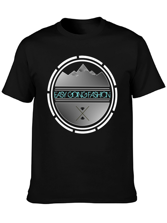 Easy Going Fashion Graphic Tee - Black