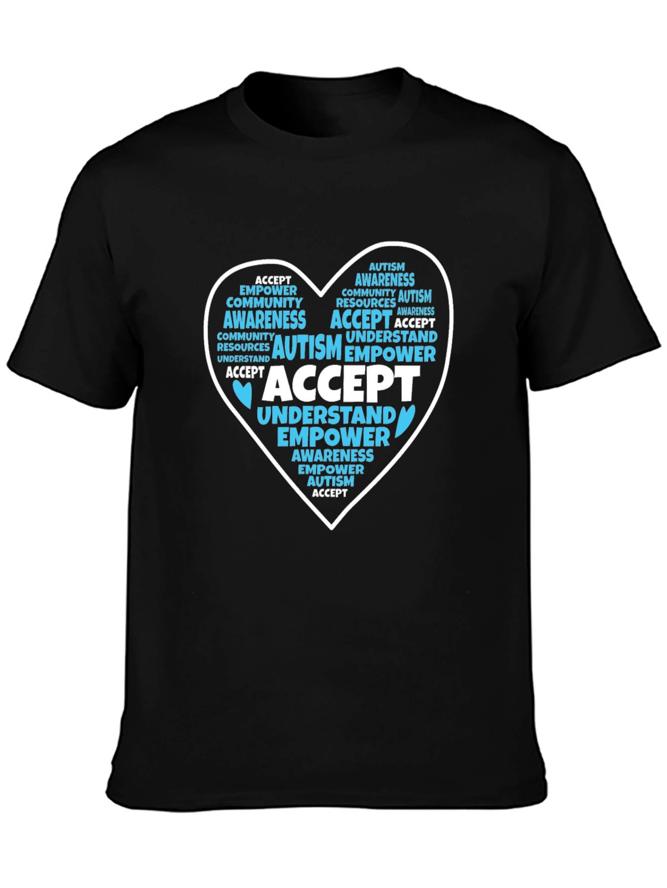 Autism Awareness Heart Graphic T-Shirt