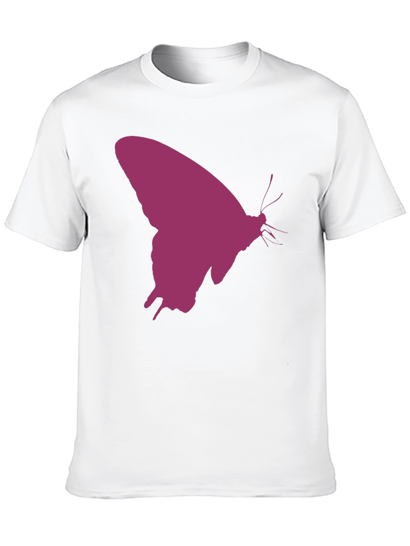 Butterfly Silhouette Graphic Tee - Black