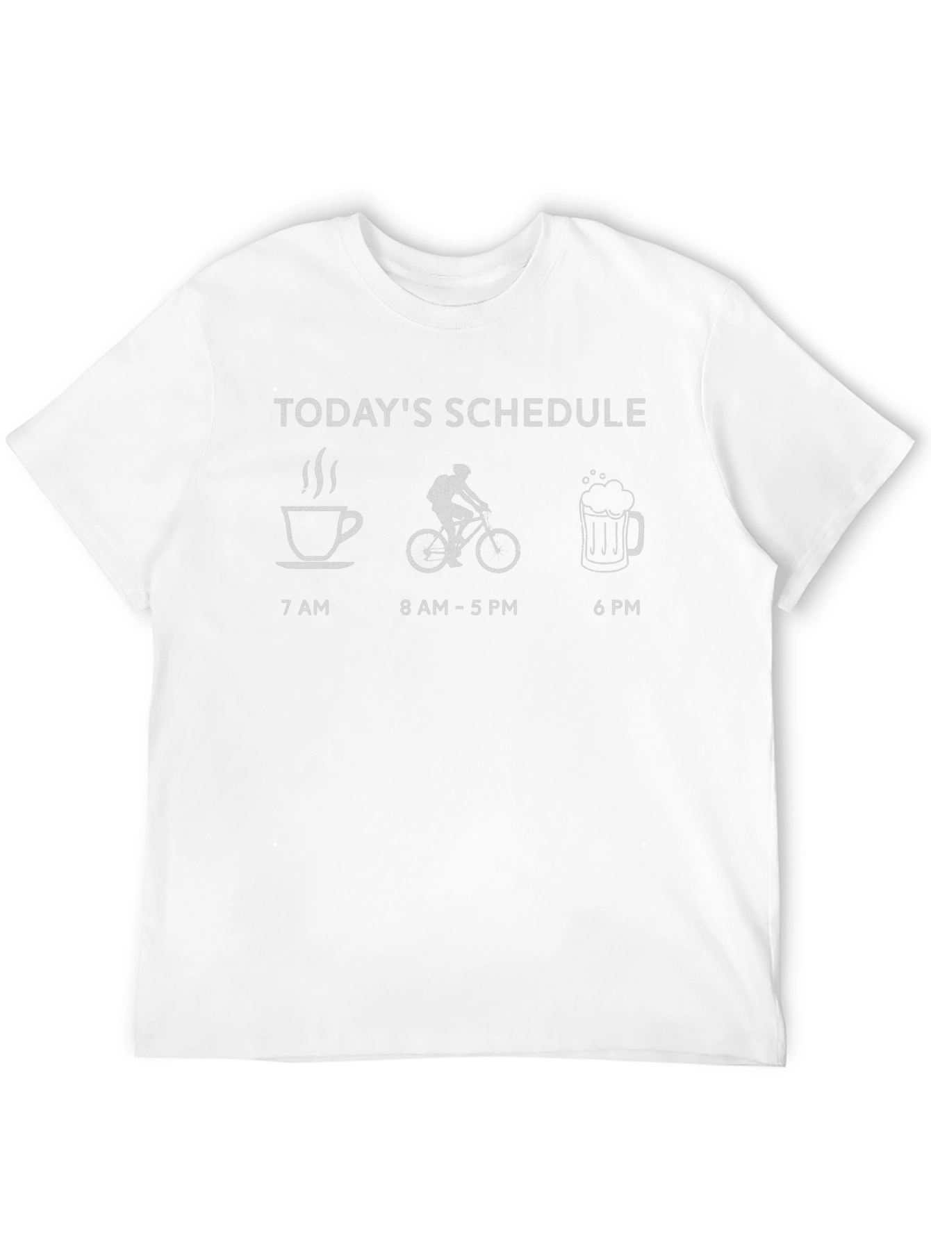 Todays Schedule T-Shirt - Coffee Bike Beer