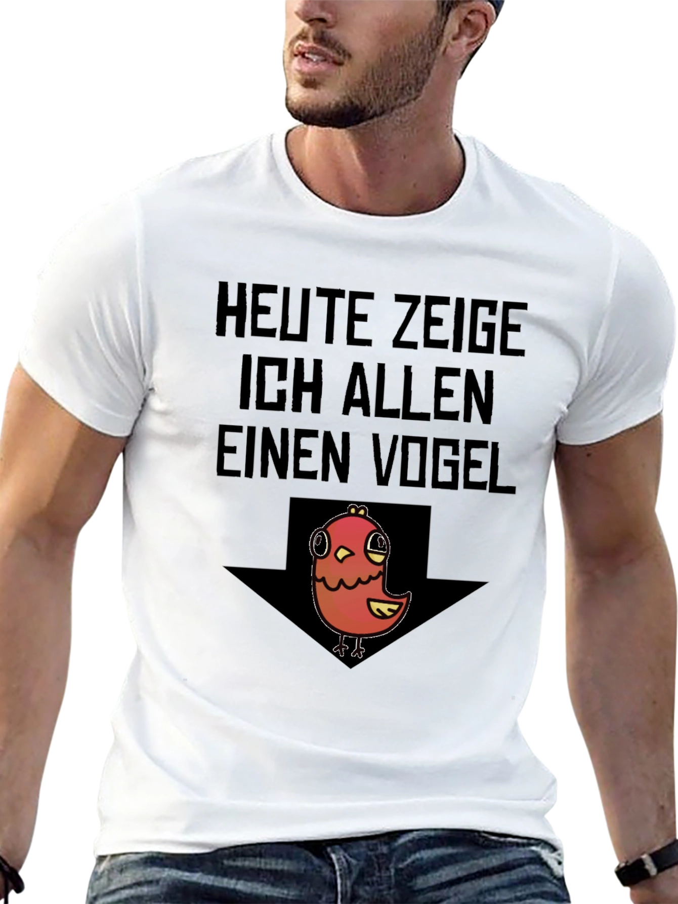 Heute Zeige Vogel T-Shirt - Funny Bird Graphic Tee