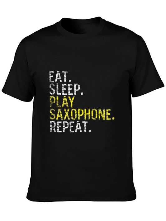 Eat Sleep Saxophone Repeat T-Shirt