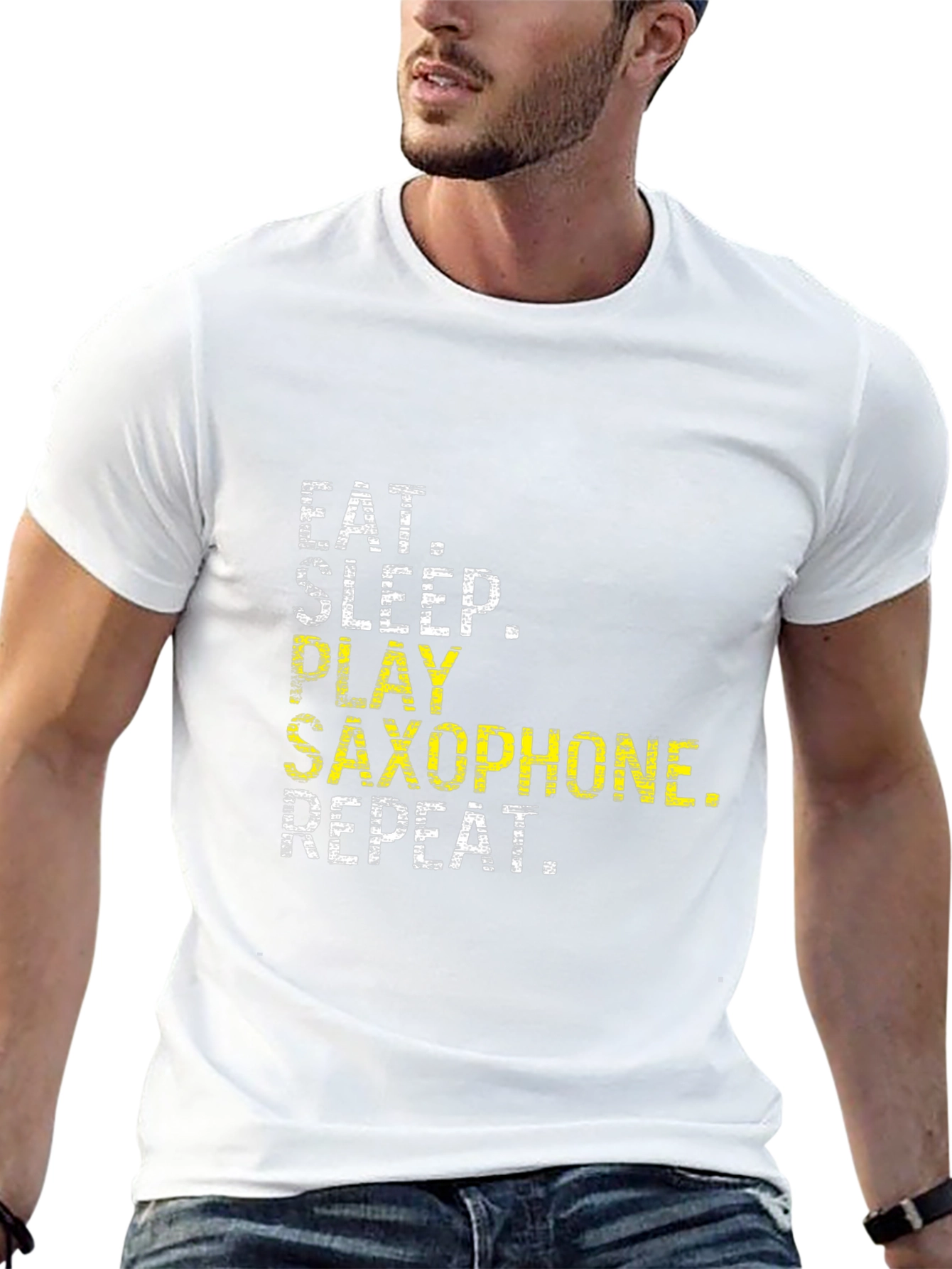 Eat Sleep Saxophone Repeat T-Shirt