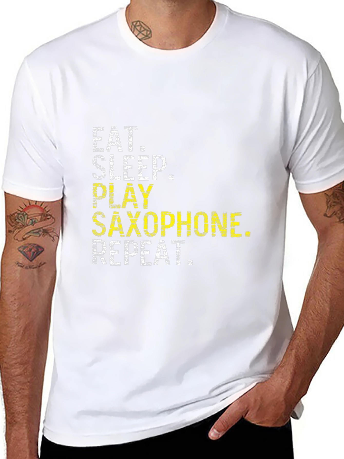 Eat Sleep Saxophone Repeat T-Shirt