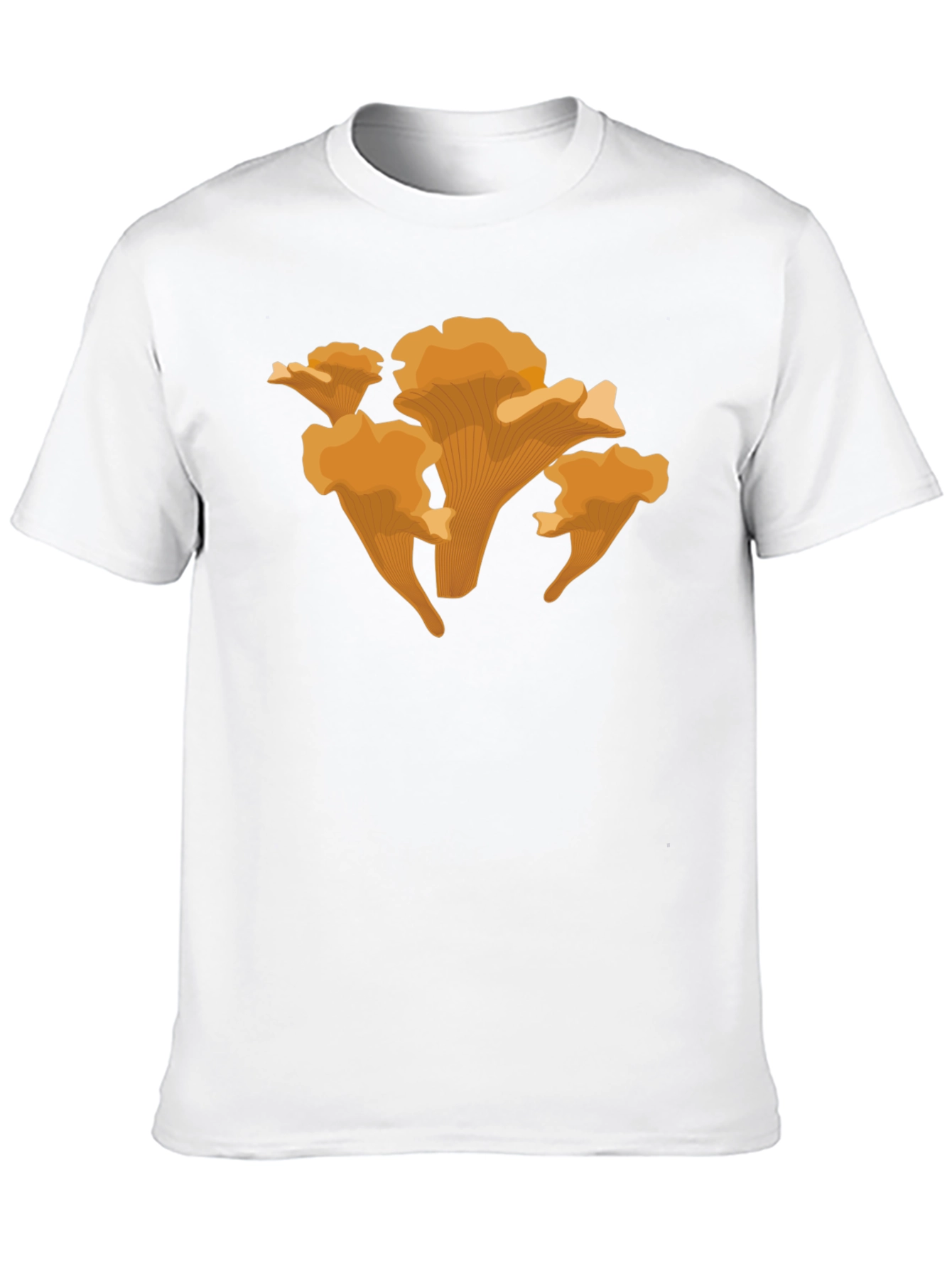 Chanterelle Mushroom Graphic Tee - Fun Nature Shirt