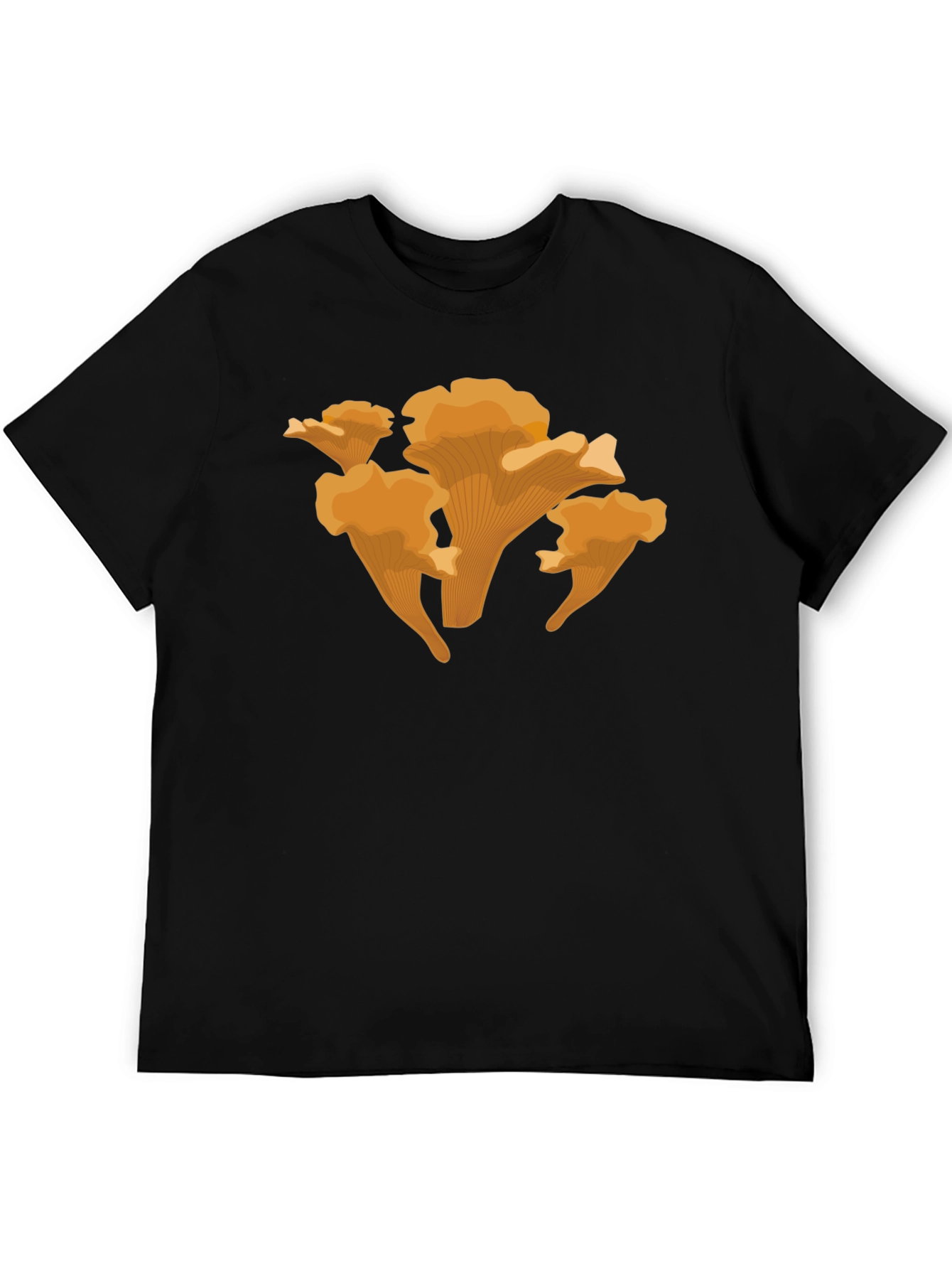 Chanterelle Mushroom Graphic Tee - Fun Nature Shirt