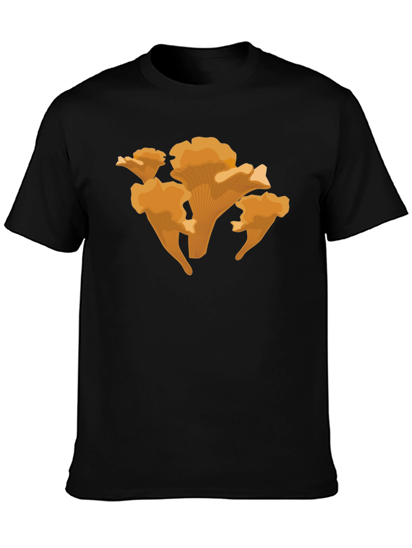 Chanterelle Mushroom Graphic Tee - Fun Nature Shirt