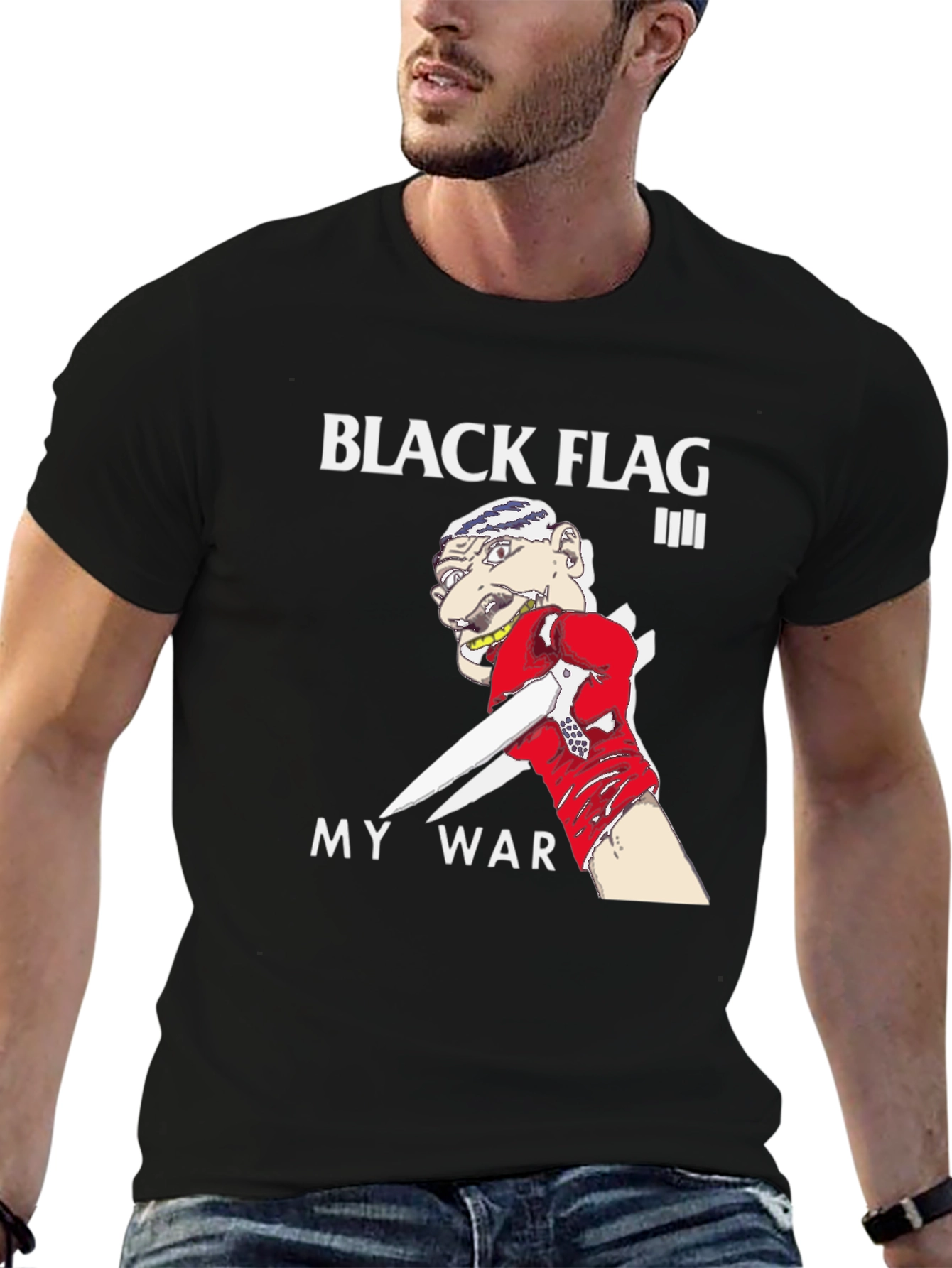 Black Flag My War Graphic T-Shirt Punk Rock