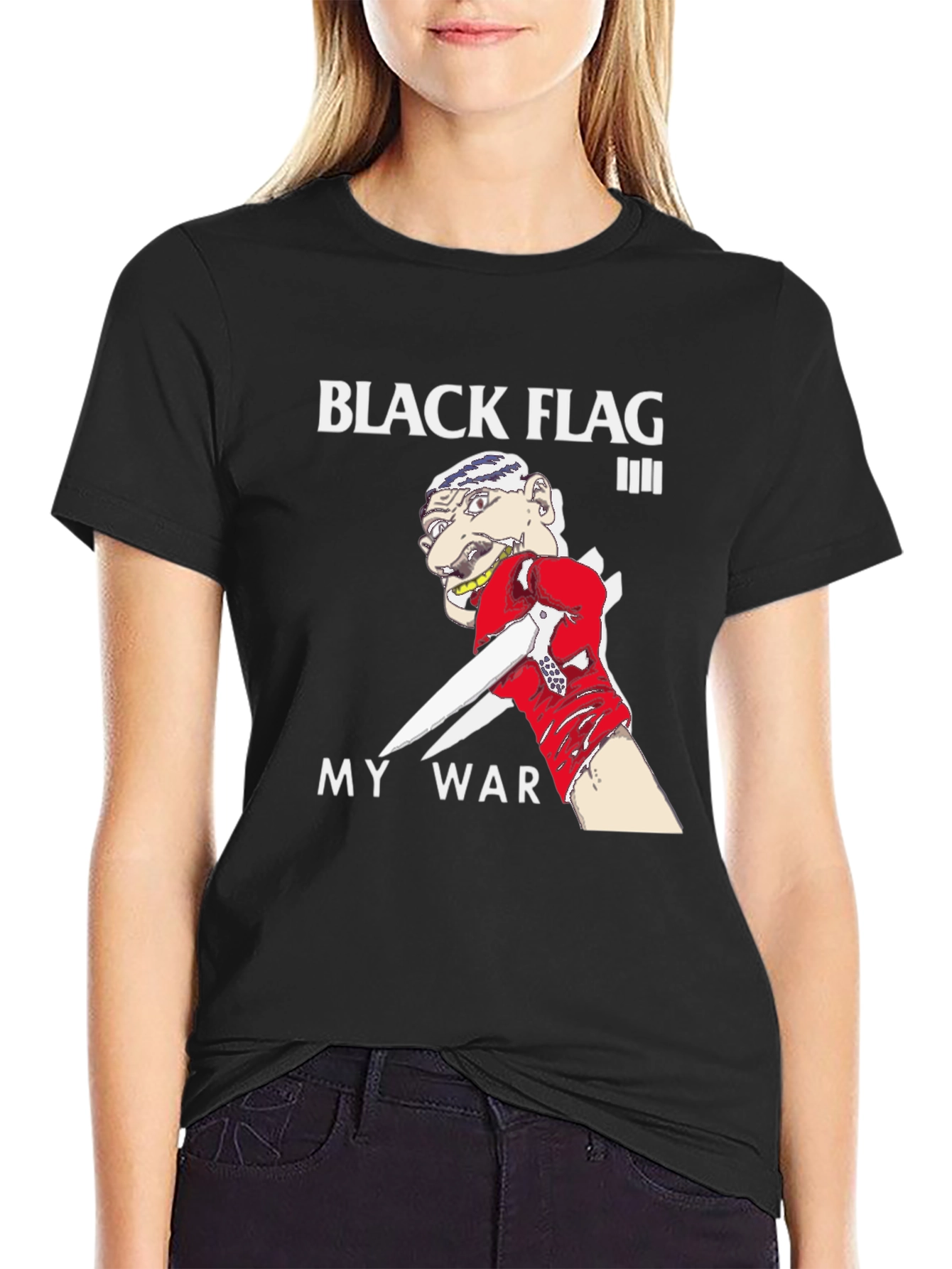 Black Flag My War Graphic T-Shirt Punk Rock