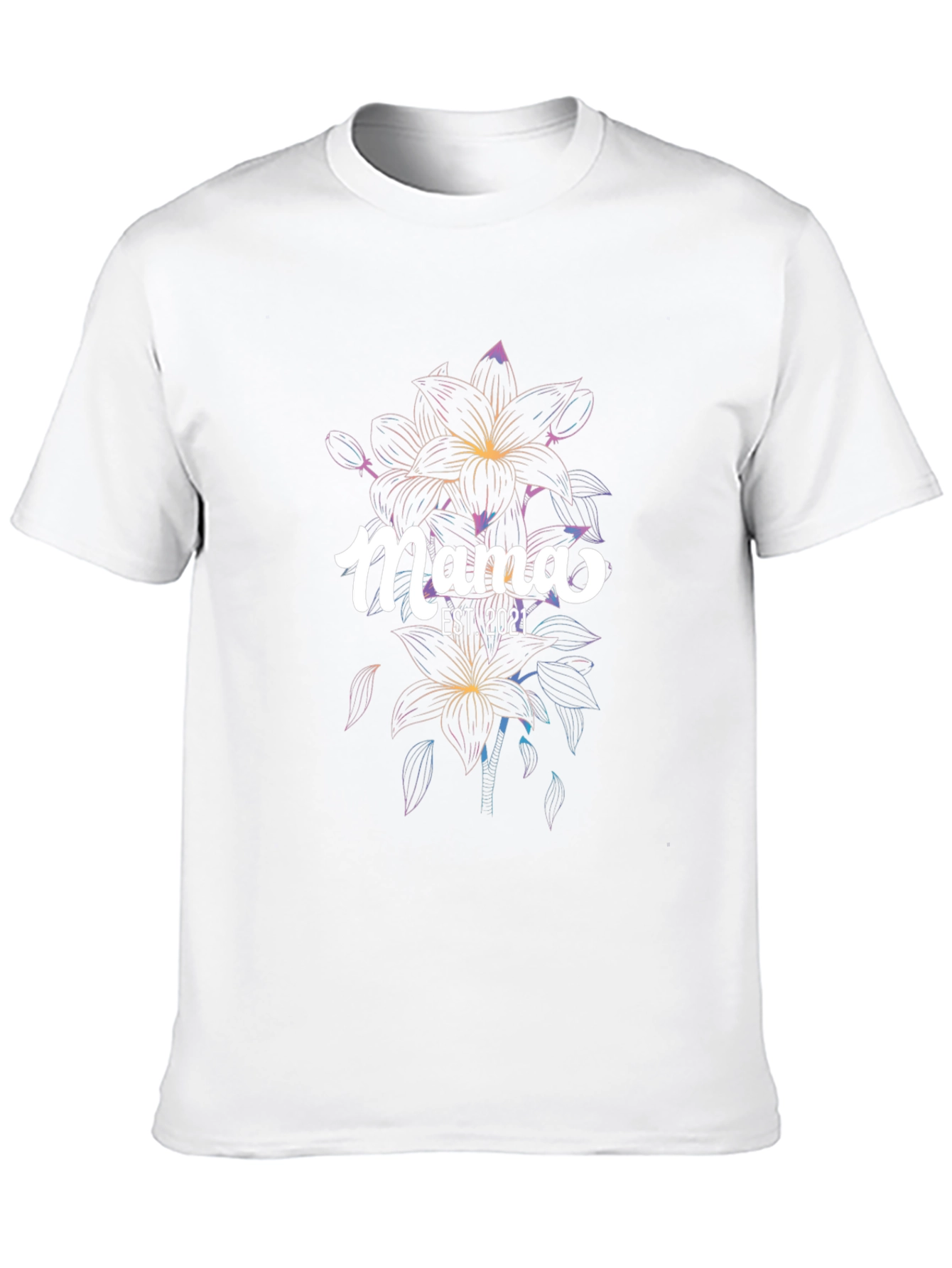 Mama Est. 2021 Floral T-Shirt