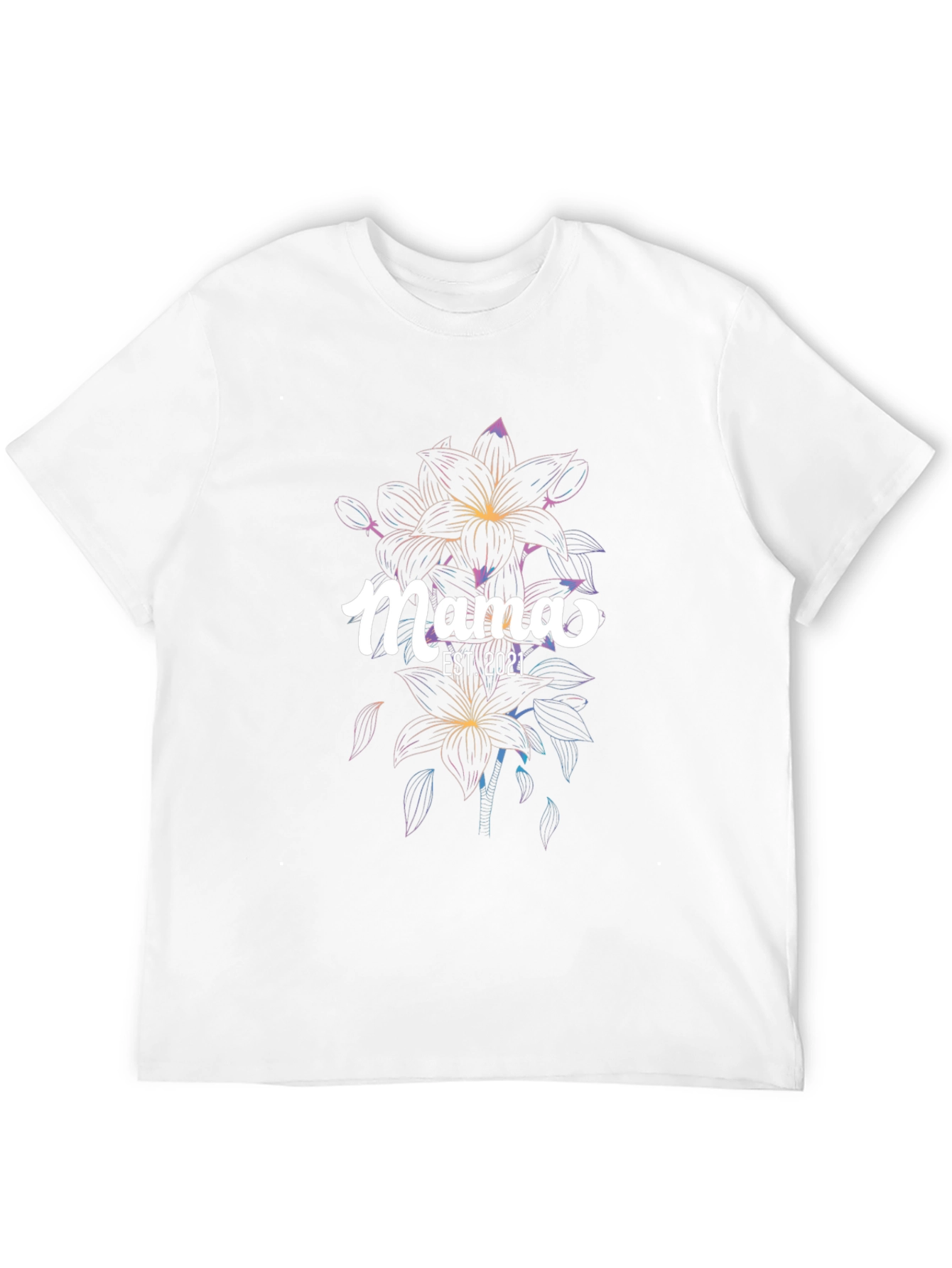 Mama Est. 2021 Floral T-Shirt