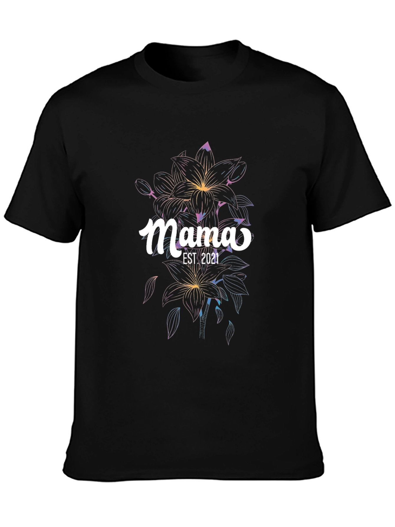 Mama Est. 2021 Floral T-Shirt