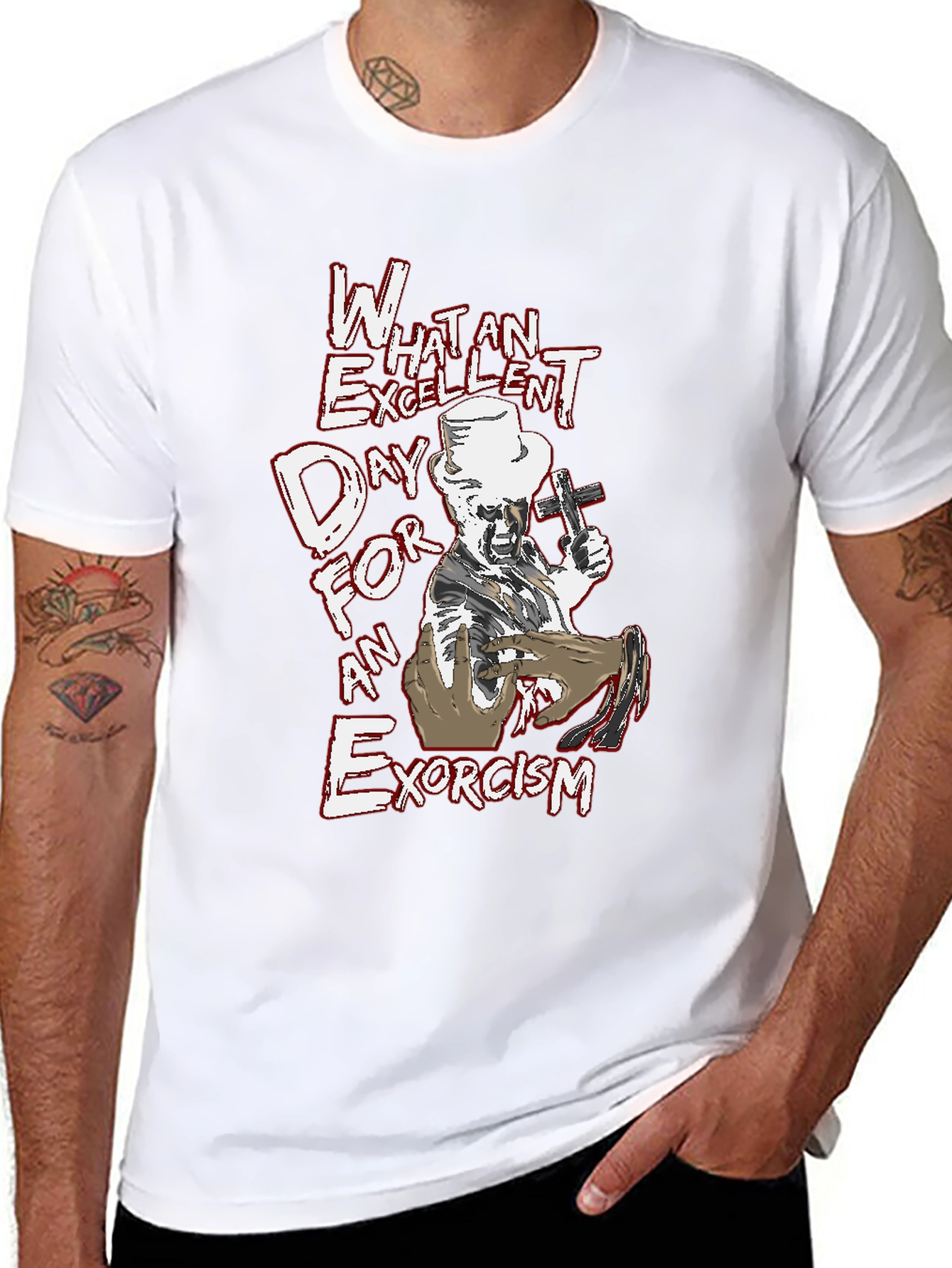 Excellent Exorcism T-Shirt - Bold Graphic Tee