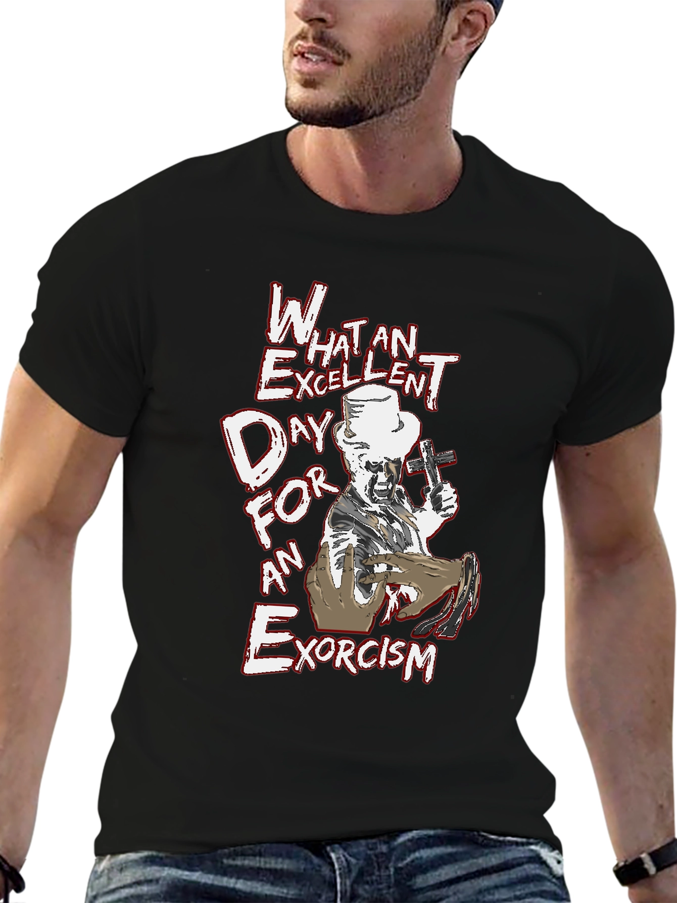 Excellent Exorcism T-Shirt - Bold Graphic Tee