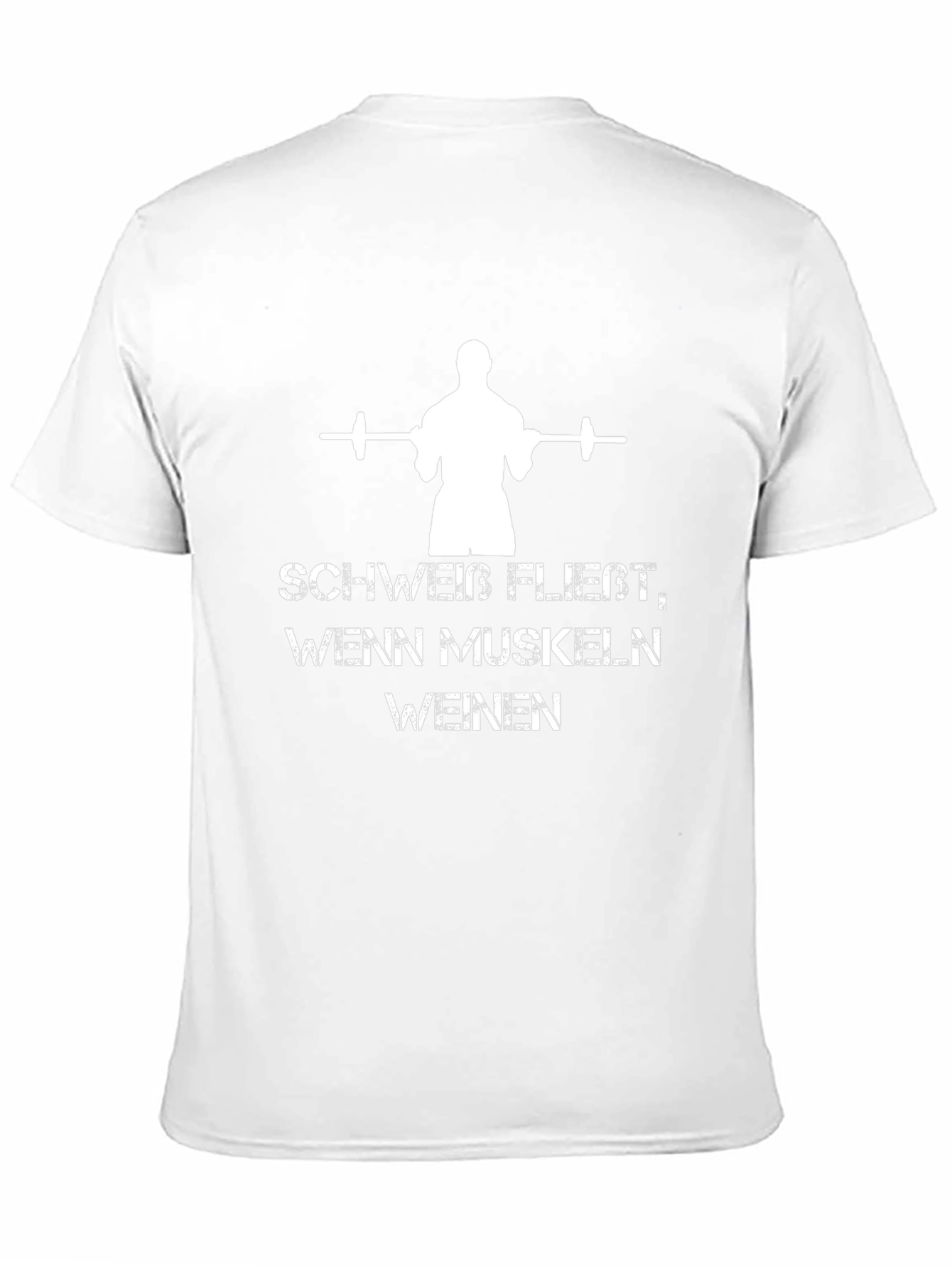 Workout Motivation T-Shirt: Schweib Fließt Wenn Muskeln Weinen