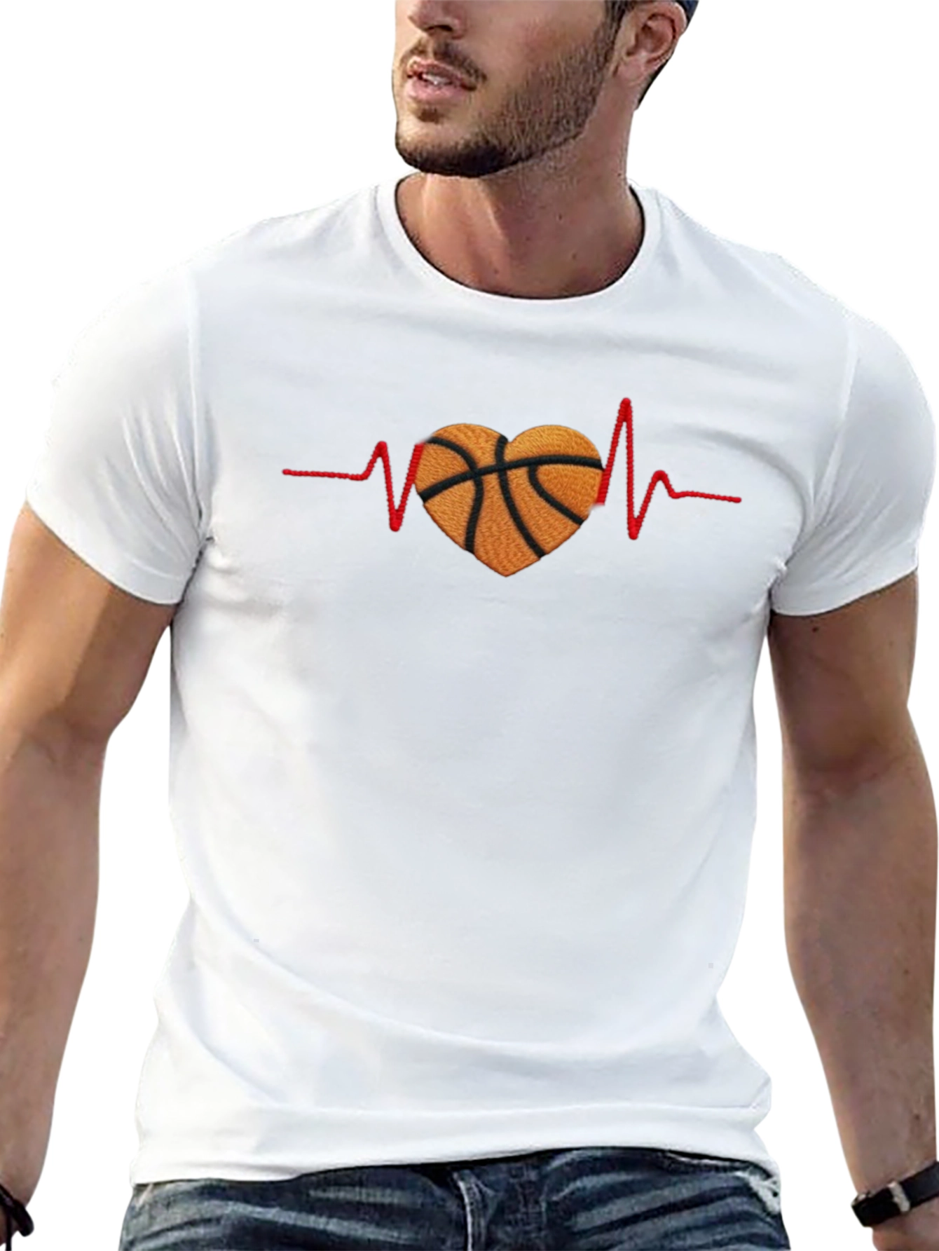 Basketball Heartbeat T-Shirt