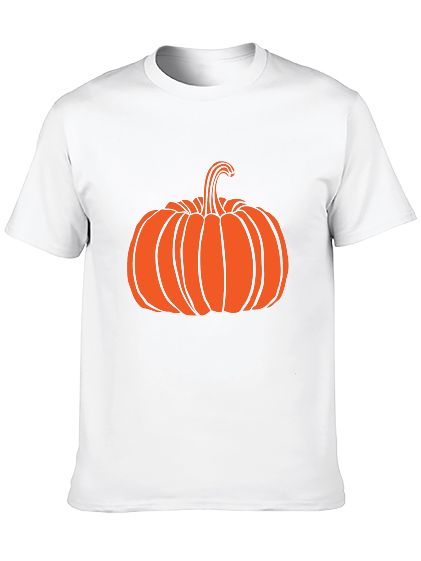 Halloween Pumpkin Graphic Tee - Black