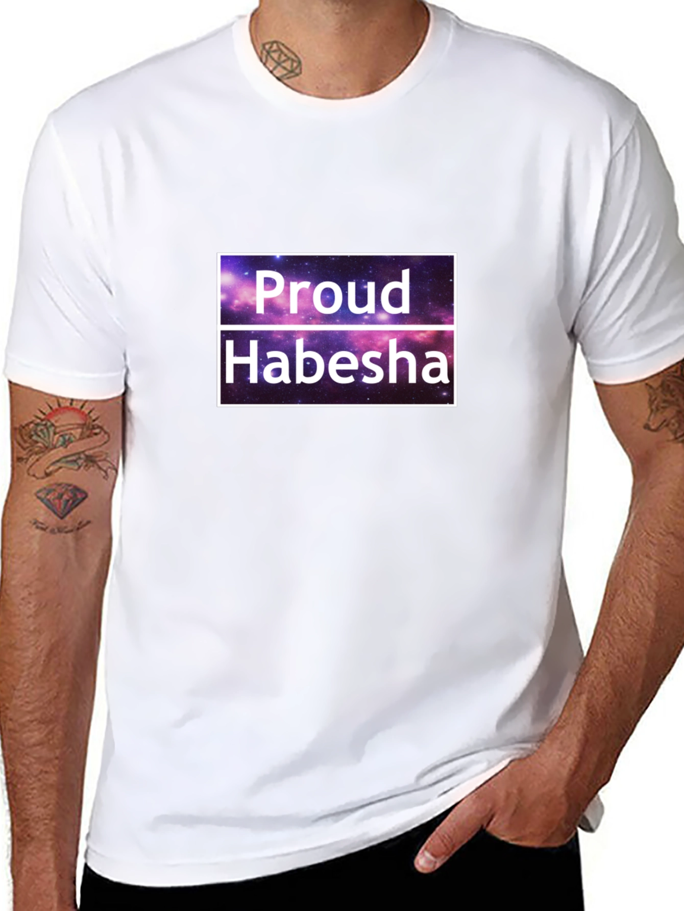 Proud Habesha T-Shirt - Galaxy Design