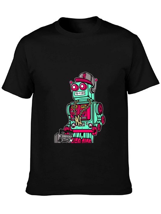 Retro Robot Boombox Graphic Tee