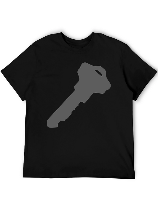 Key Graphic Black T-Shirt - Unlock Your Style!