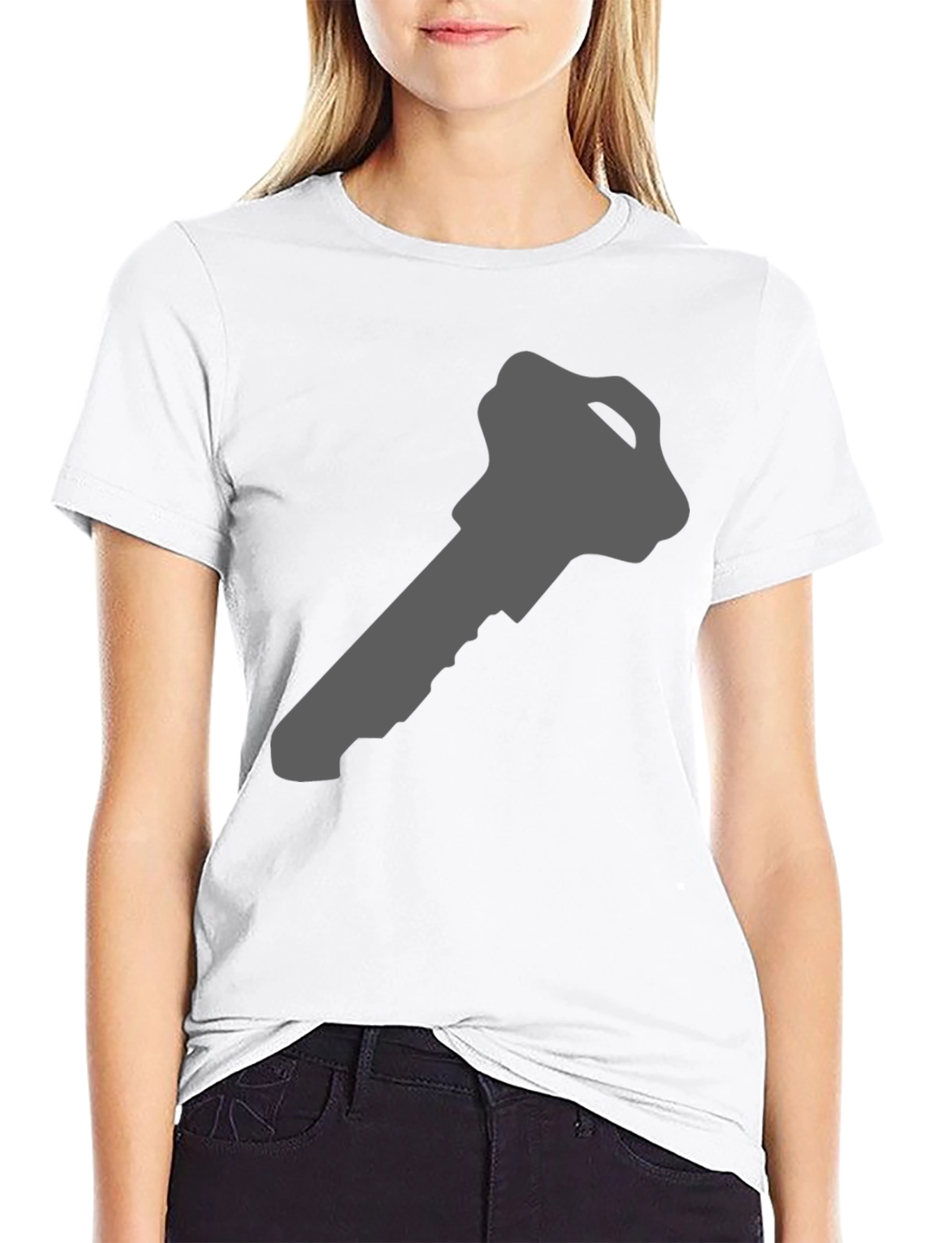 Key Graphic Black T-Shirt - Unlock Your Style!