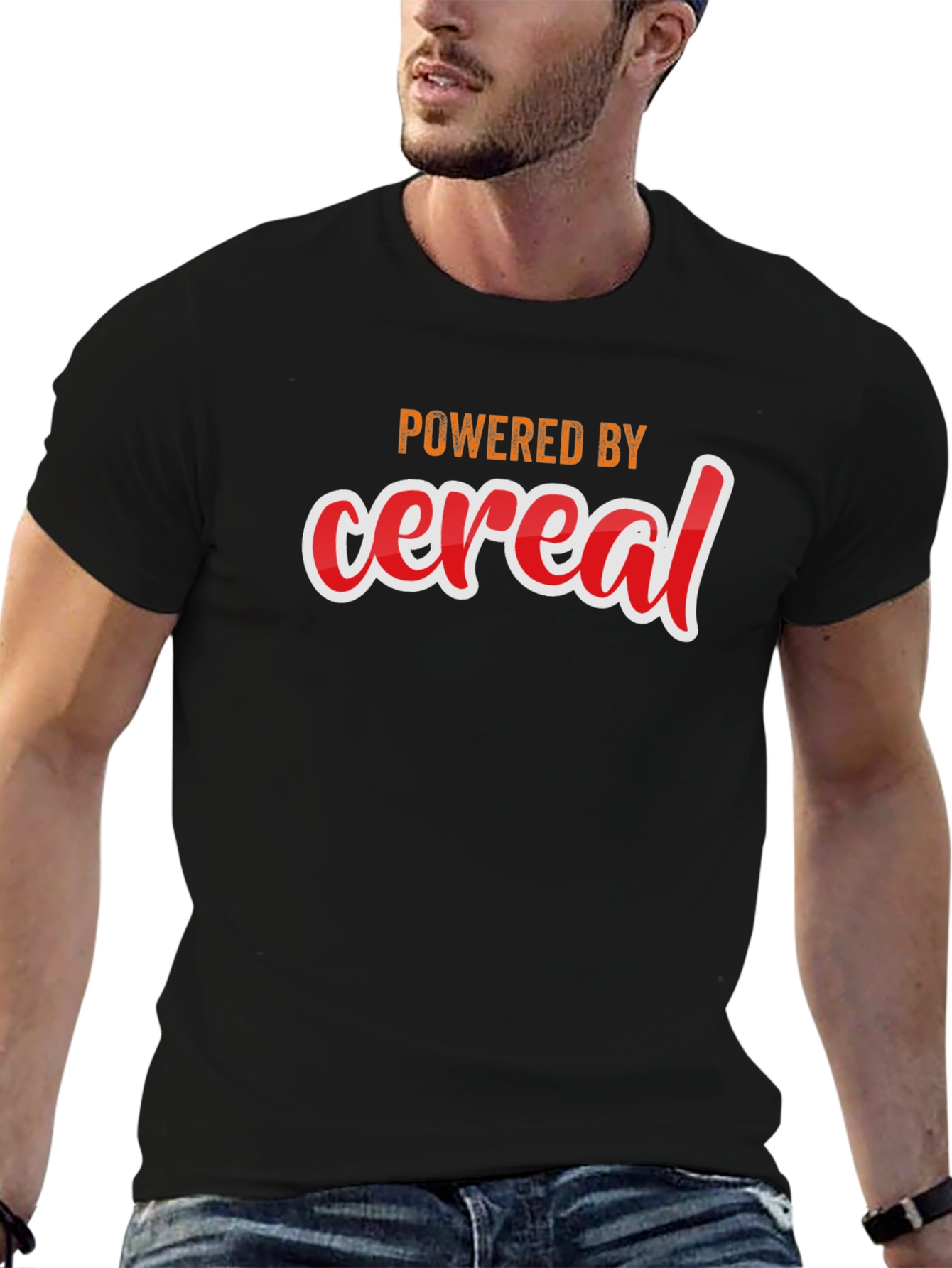 Powered by Cereal Graphic T-Shirt
