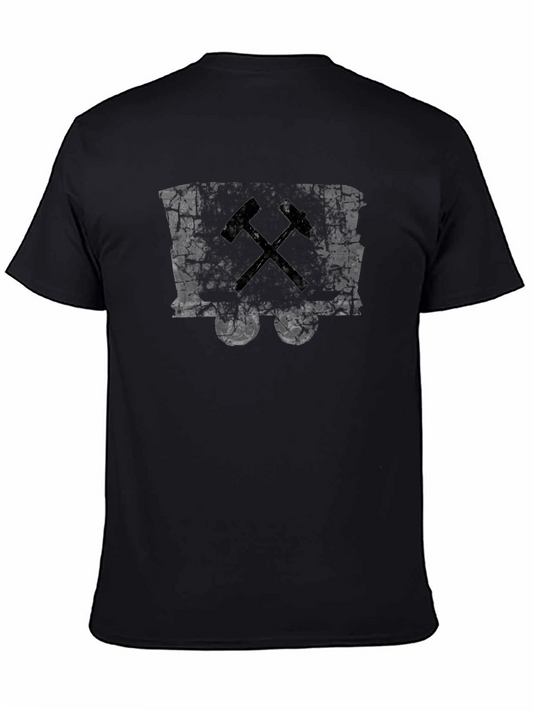 Distressed Mining Cart T-Shirt - Vintage Miners Tee