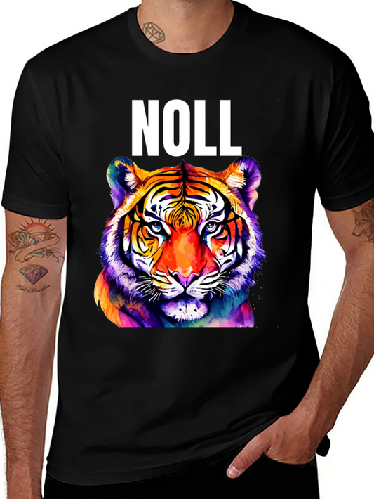 Noll Tiger Graphic T-Shirt - Vibrant Colorful Animal Tee