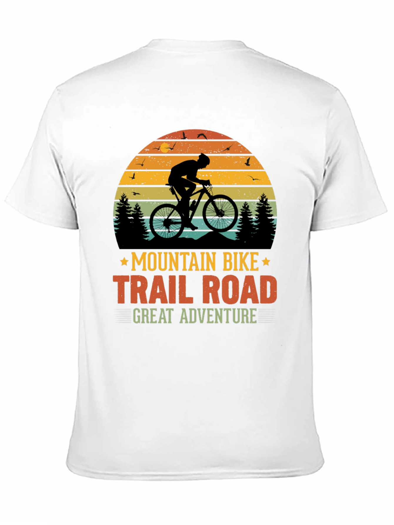 Mountain Bike Trail Road Adventure Graphic T-Shirt