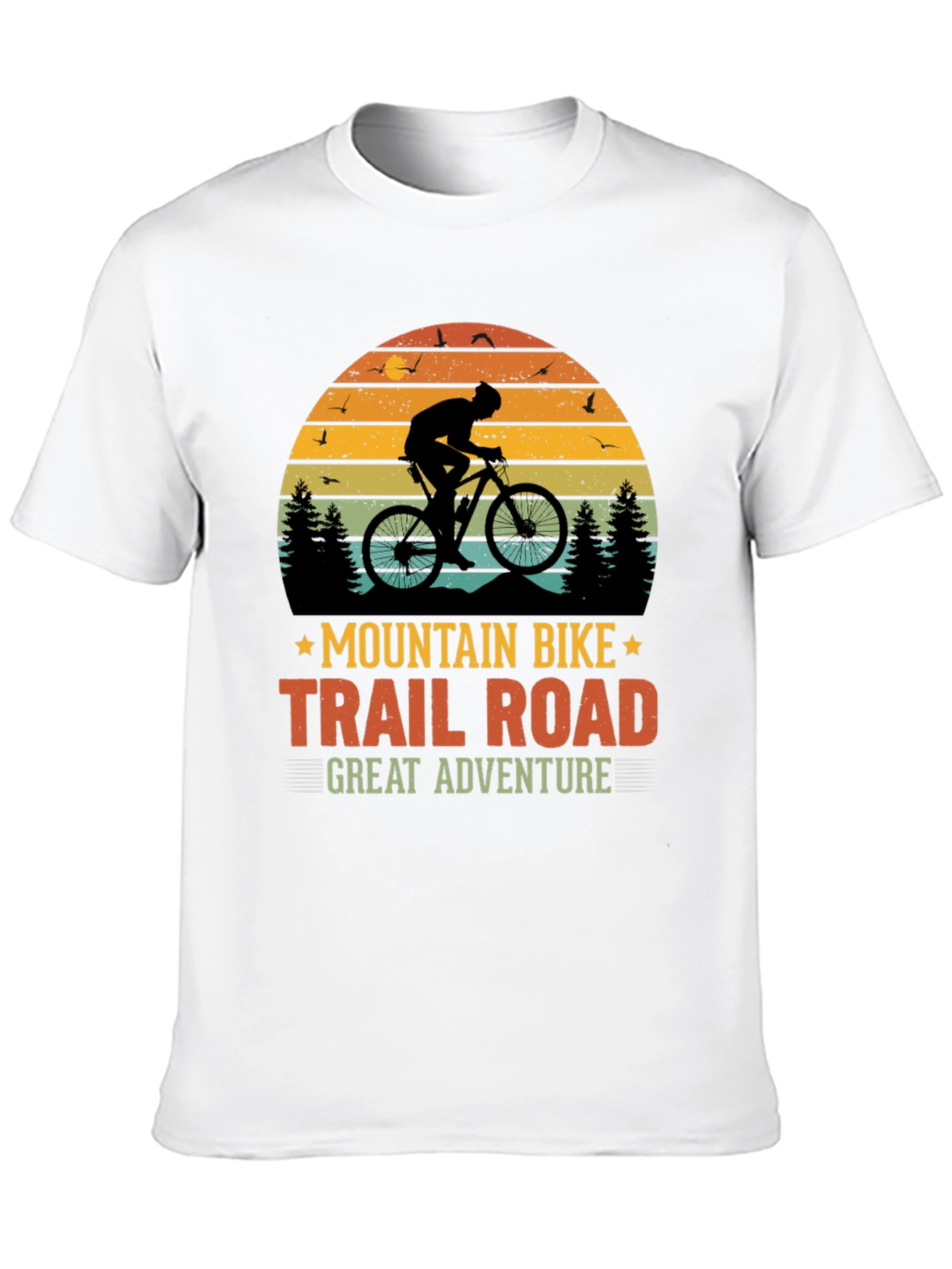 Mountain Bike Trail Road Adventure Graphic T-Shirt