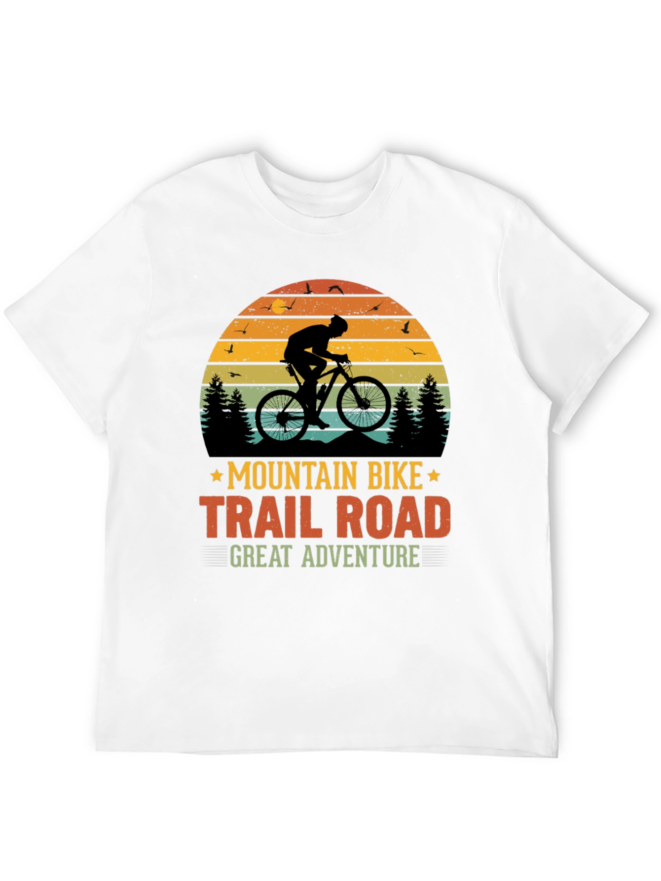 Mountain Bike Trail Road Adventure Graphic T-Shirt