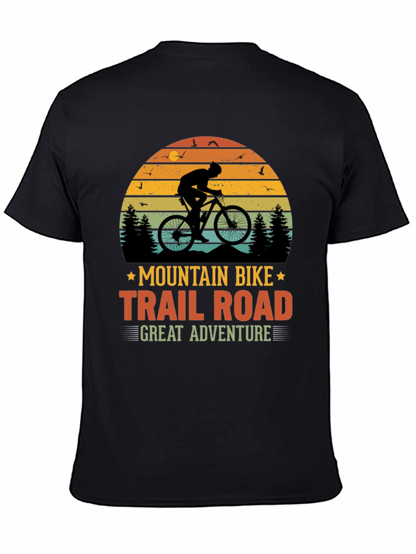 Mountain Bike Trail Road Adventure Graphic T-Shirt