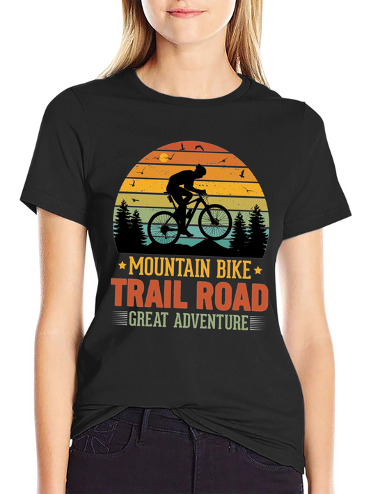 Mountain Bike Trail Road Adventure Graphic T-Shirt