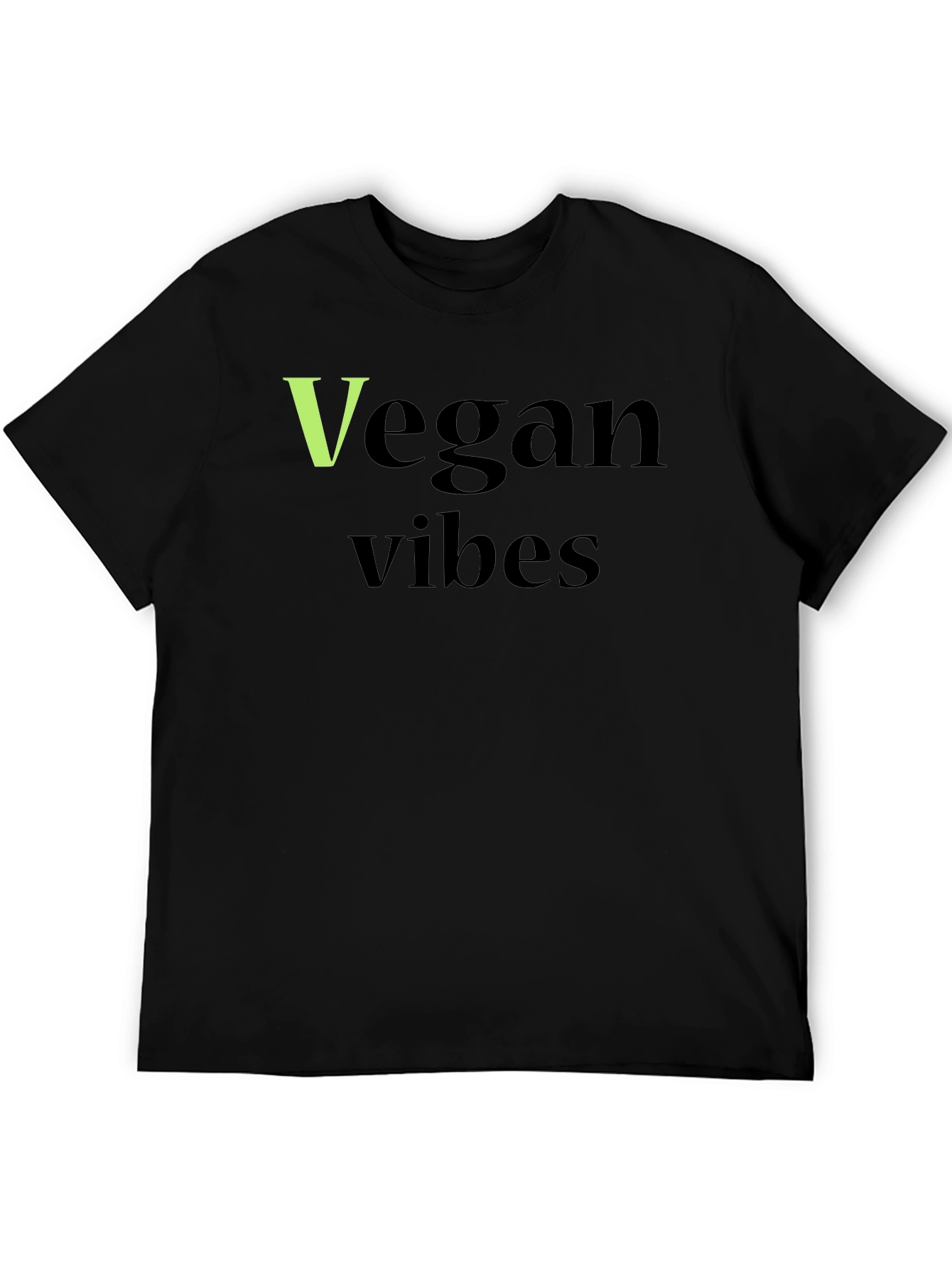 Vegan Vibes Black T-Shirt