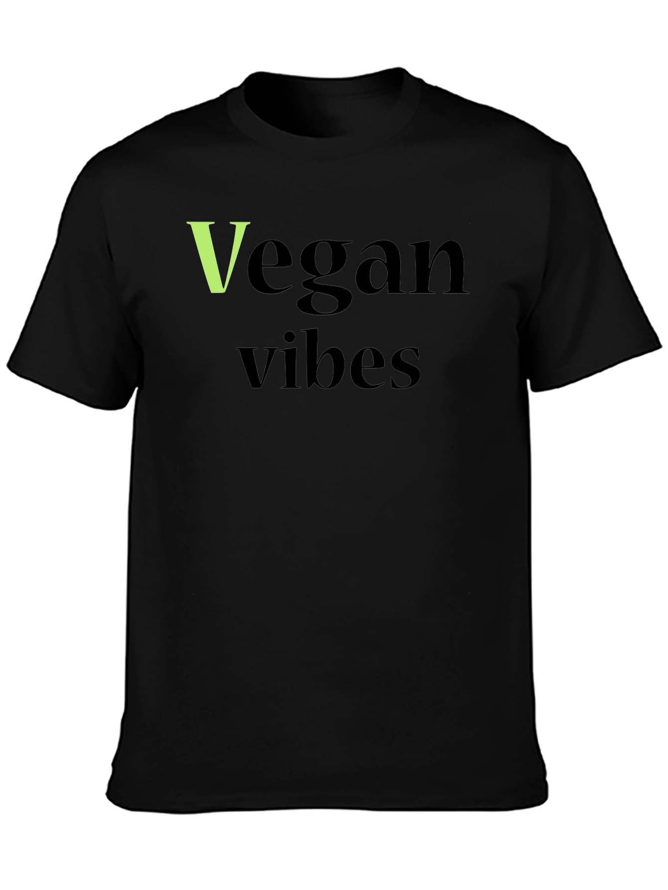 Vegan Vibes Black T-Shirt