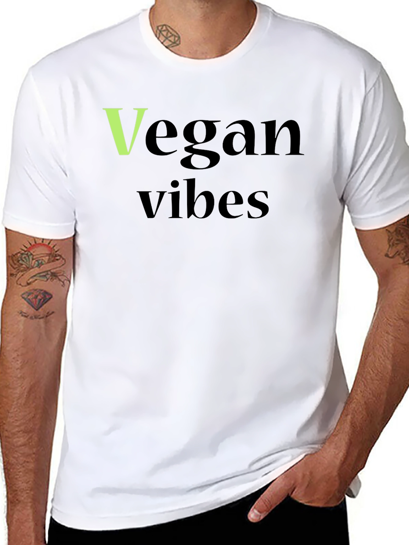 Vegan Vibes Black T-Shirt