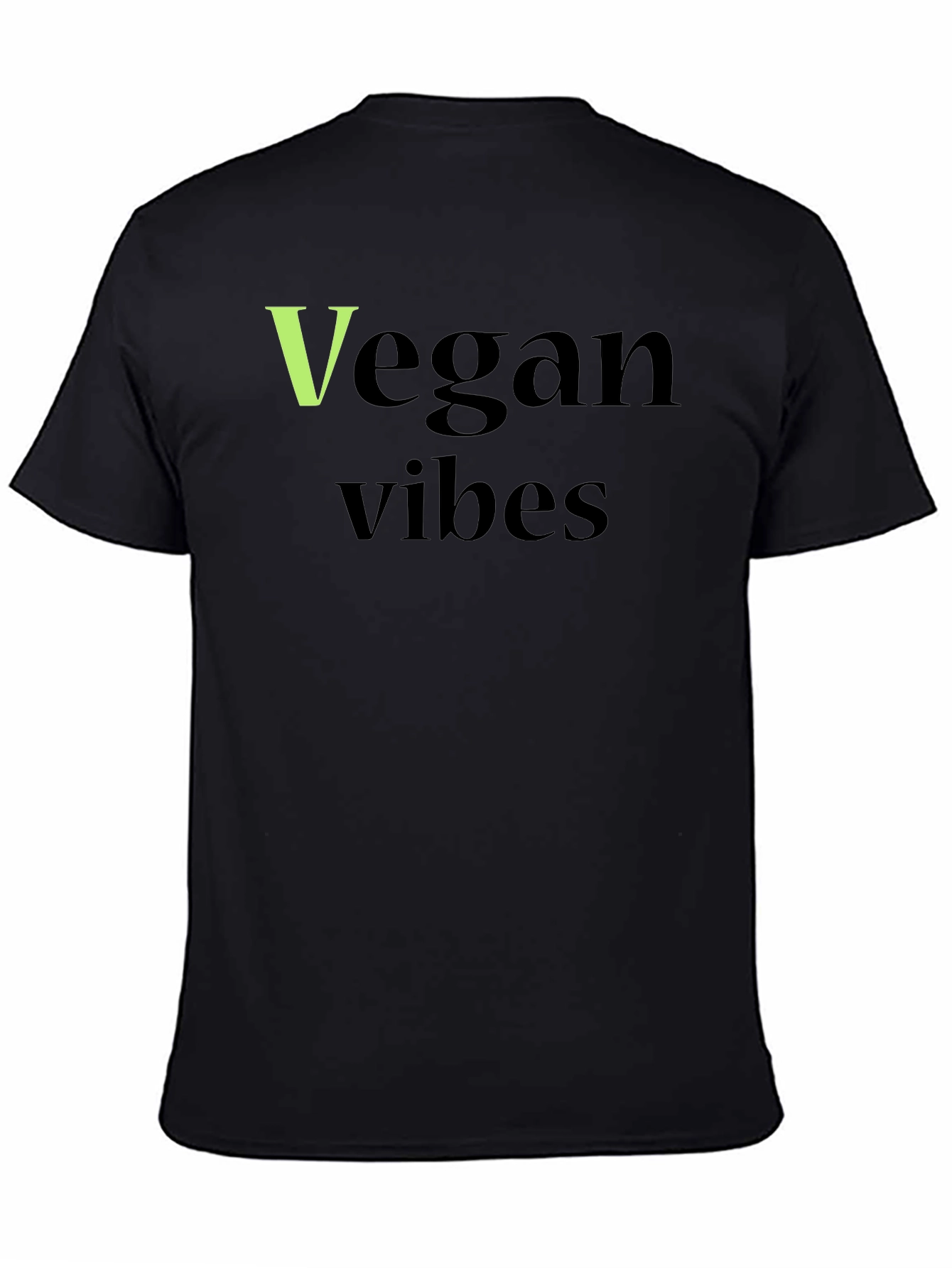 Vegan Vibes Black T-Shirt