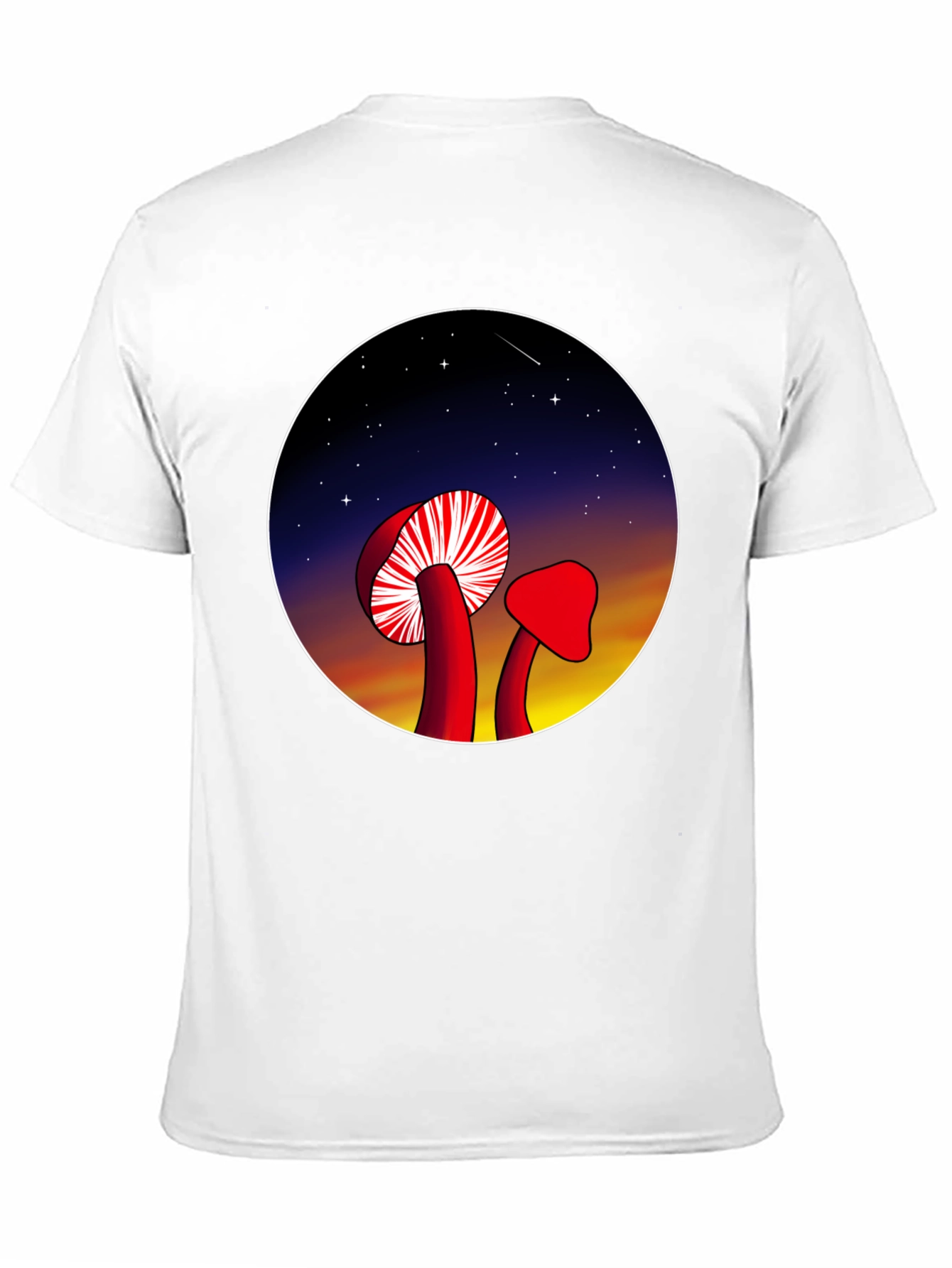 Mushroom Night Sky Graphic Tee