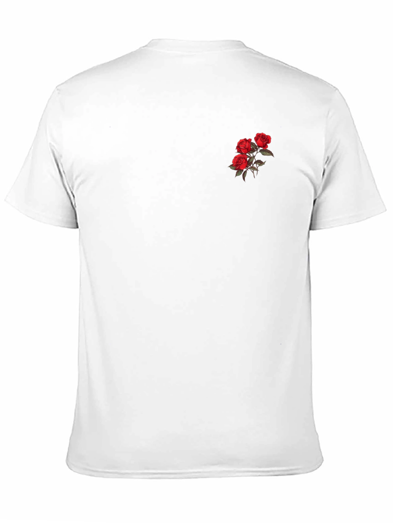 Rose Graphic Black Tee - Stylish Casual Wear