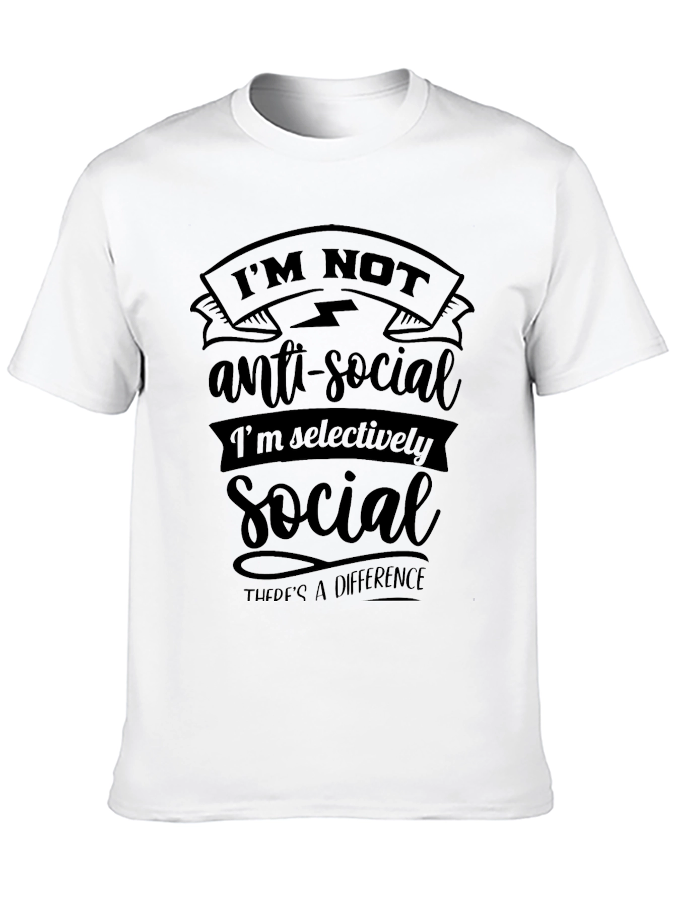 Im Not Anti-Social Graphic Tee