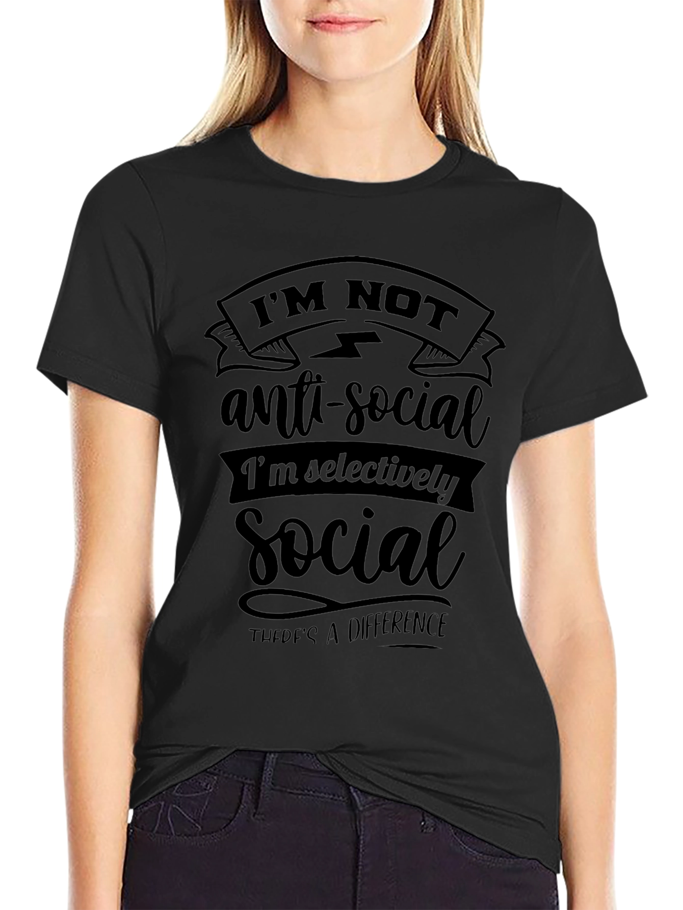 Im Not Anti-Social Graphic Tee