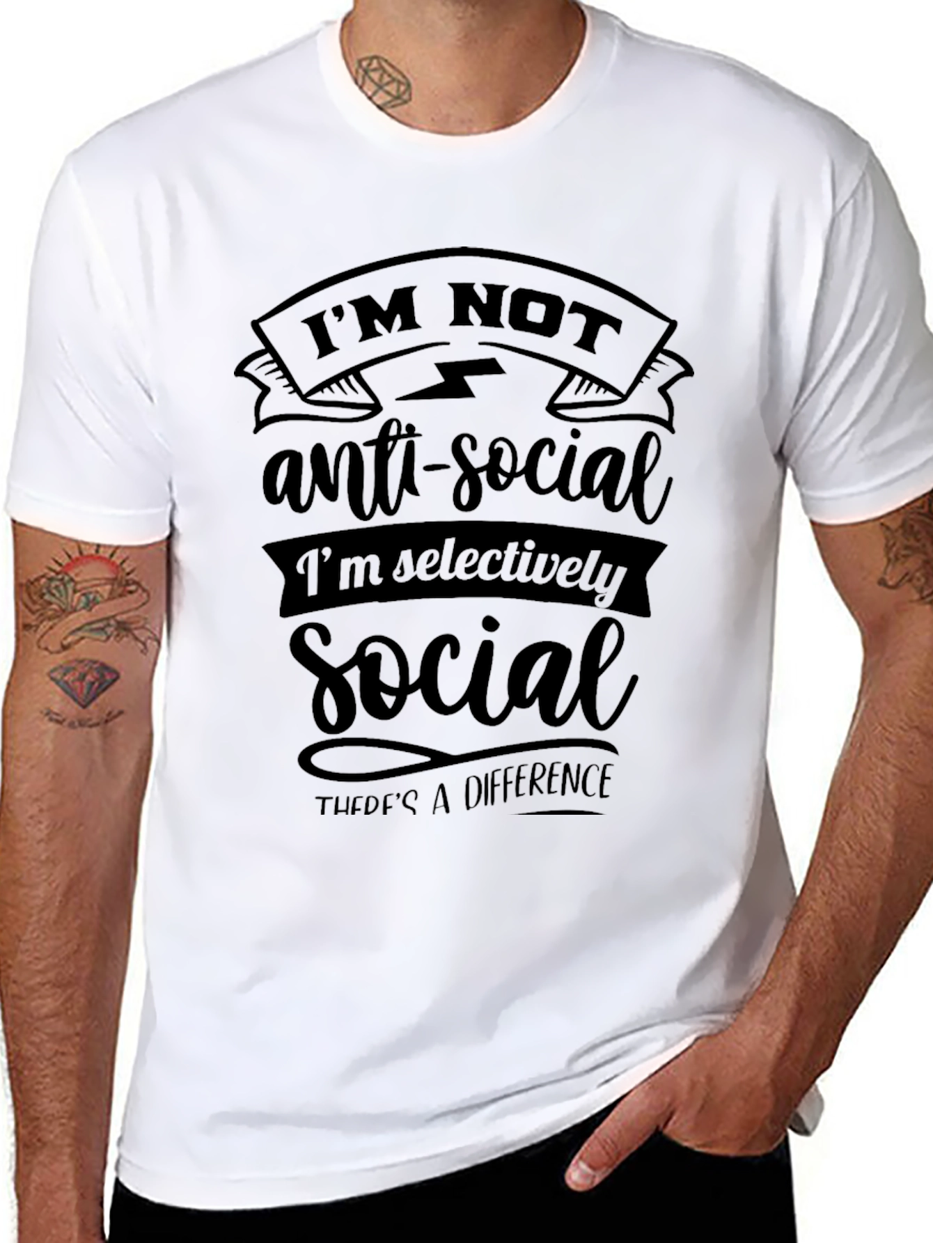 Im Not Anti-Social Graphic Tee