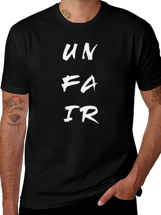 Unfair Graphic Tee - Mens Black Short Sleeve T-Shirt