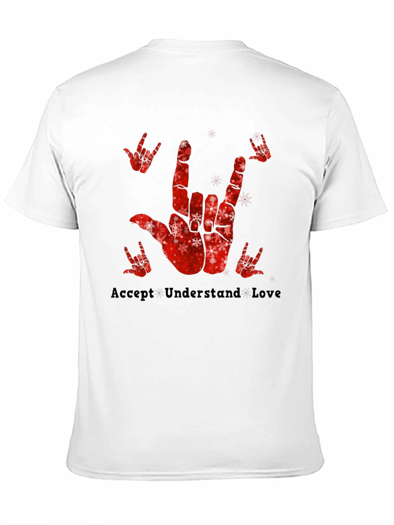 Accept Understand Love Sign Language Graphic Tee