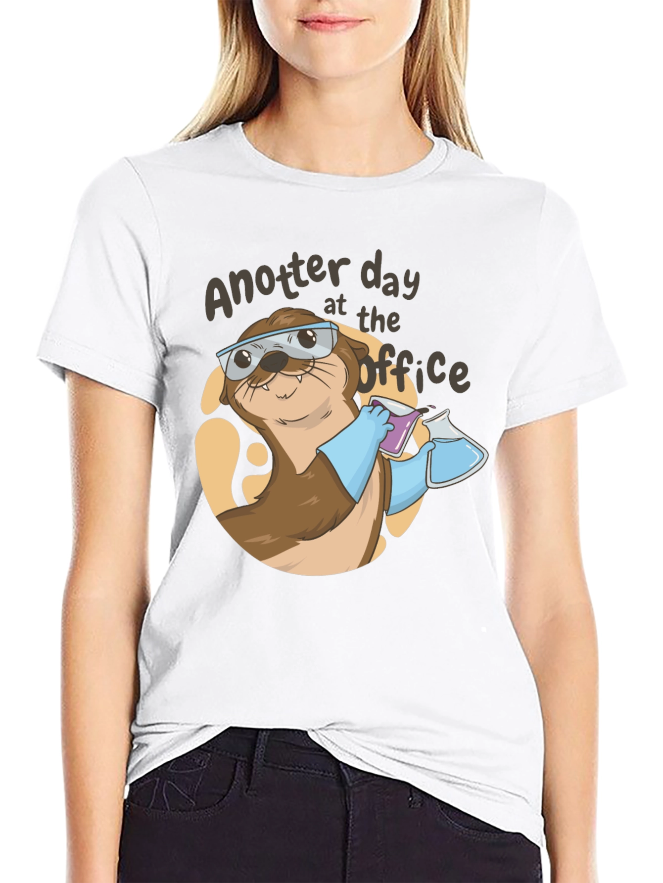 Otter Scientist T-Shirt - Funny Lab Animal Tee